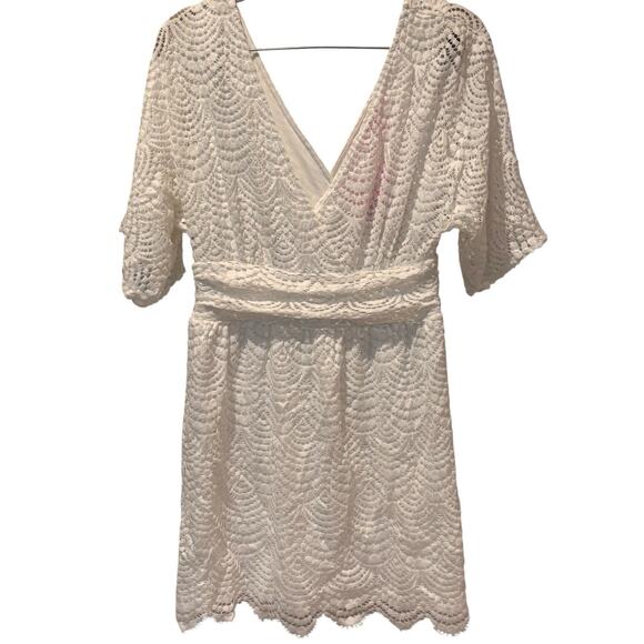 Lilly Pulitzer Resort White Parigi Skort Scalloped Hem Romper Medium NWT - Picture 3 of 8